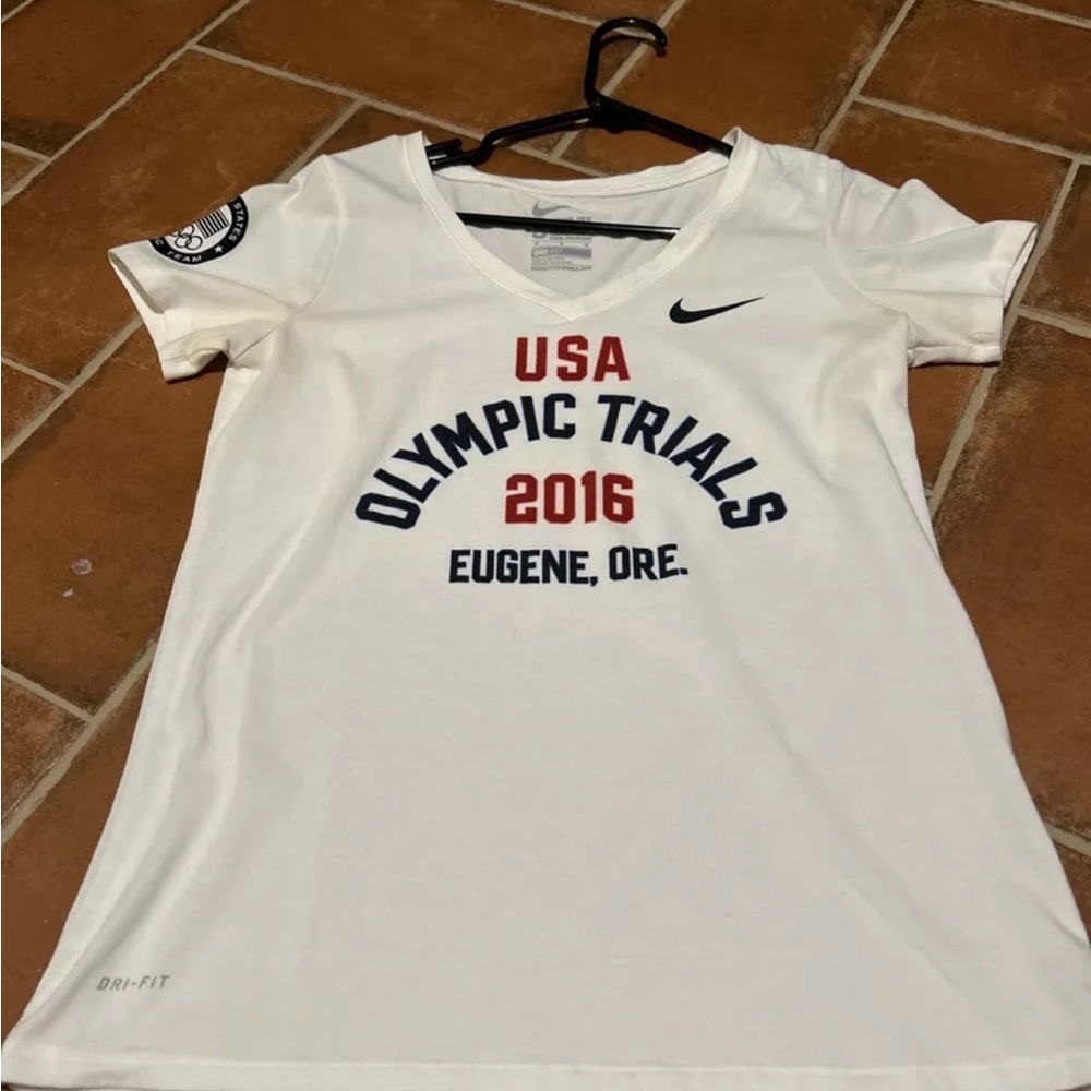Nike USA Olympic Trials 2016 White T-Shirt